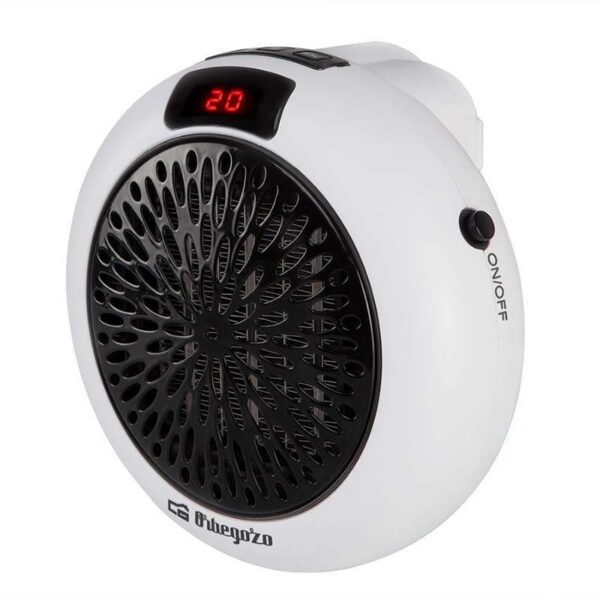Calefactor Orbegozo CR 4000 - 600W, Termostato Regulable y Temporizador 12h