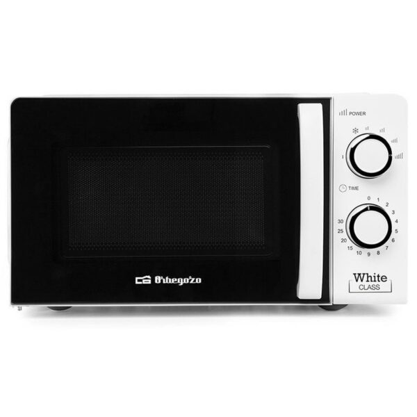 Microondas Orbegozo MI 2115 - 700W, 20L, Blanco - Cocina Rápida y Eficiente