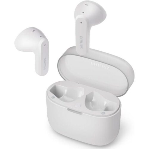 Auriculares Bluetooth Philips TAT2139WH con Estuche de Carga - 28h Autonomía - Blanco
