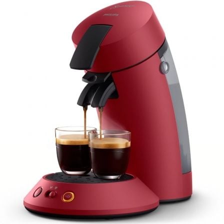 Cafetera de Cápsulas Philips SENSEO Original Plus CSA210/91/ Compatible cápsulas SENSEO/ Roja