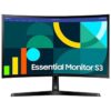 Monitor Curvo Samsung Essential Monitor S3 S27D366GAU/ 27"/ Full HD/ Negro