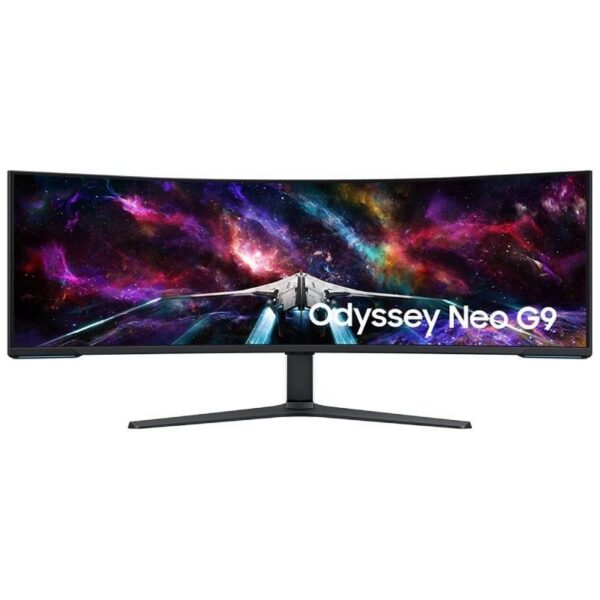 Monitor Gaming Ultrapanorámico Curvo Samsung Odyssey Neo G9 S57CG952NU 57"/ Dual UHD/ 1ms/ 240Hz/ VA/ Regulable en altura/ Blanco