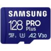 Tarjeta MicroSD Samsung PRO Plus 128GB - 180MB/s - 4K UHD - Clase 10