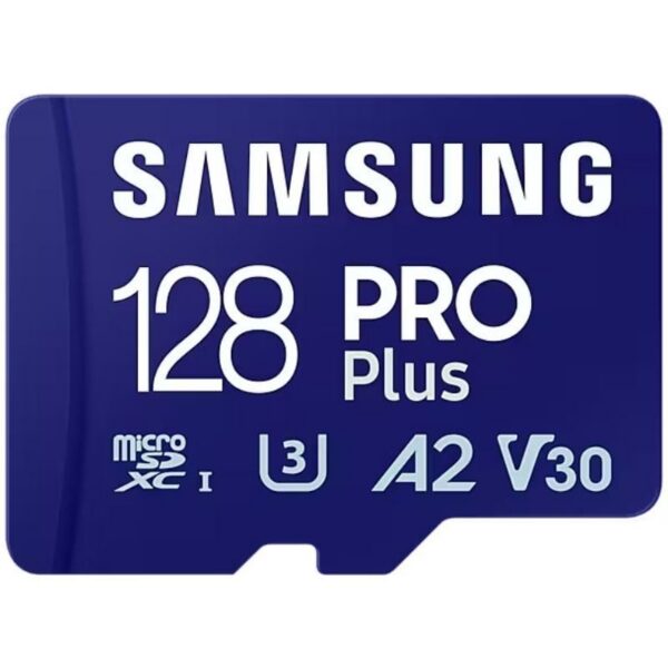Tarjeta MicroSD Samsung PRO Plus 128GB - 180MB/s - 4K UHD - Clase 10