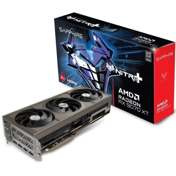 Tarjeta Gráfica Sapphire Nitro+ Radeon RX 9070 XT 16GB GDDR6 - Potencia y Estilo para Gamers