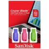 Pendrive 32GB SanDisk Cruzer Blade - Pack de 3 Unidades