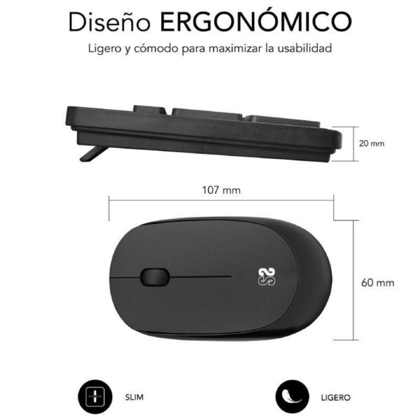 Teclado y Ratón Inalámbrico Business Slim Silencioso 2.4G - Combo Profesional