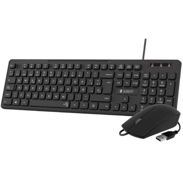 Teclado y Ratón Business Slim Silencioso USB - Combo Ergonómico y Resistente