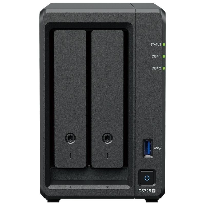 Synology DiskStation DS725+ - NAS 2 Bahías, 8GB DDR4, 2.5GbE, Expansión hasta 140TB