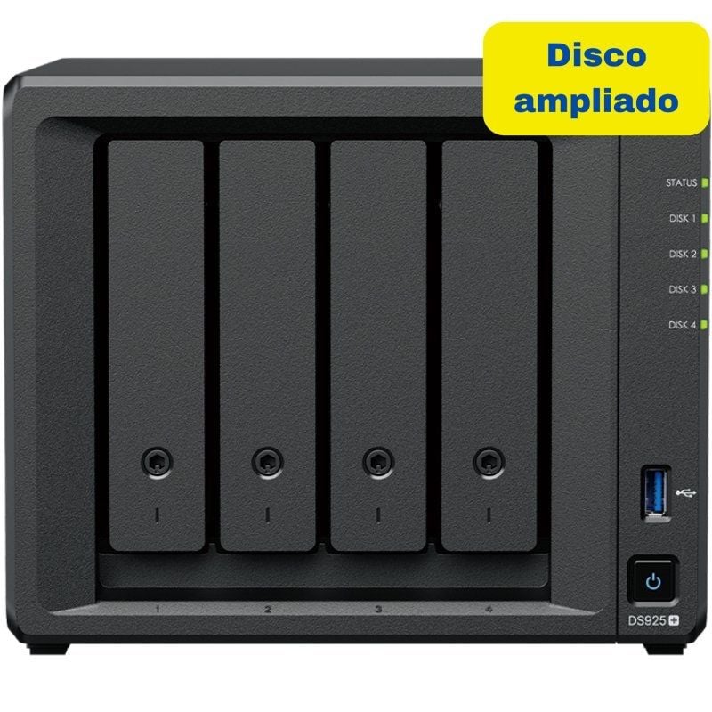 Synology DiskStation DS925+ 4 Bahías 8TB - Almacenamiento de Alta Velocidad para Hogar y Oficina