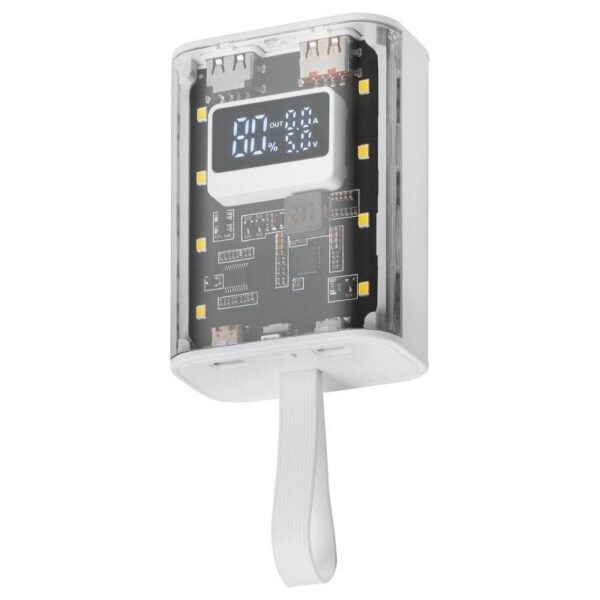 Powerbank 10000mAh Mars Gaming MPK-10K - Carga Rápida 22.5W con Linterna LED