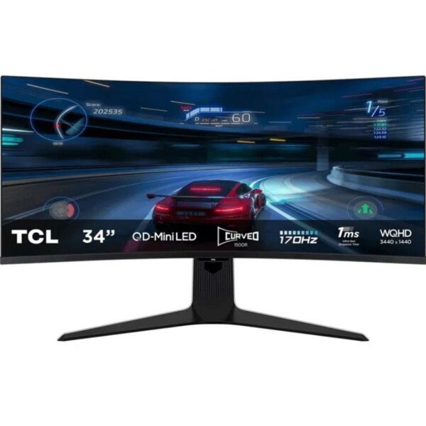 art_tcl-m2034r83q_1 Monitor Gaming Curvo TCL 34R83Q 34" WQHD 170Hz QD-Mini LED