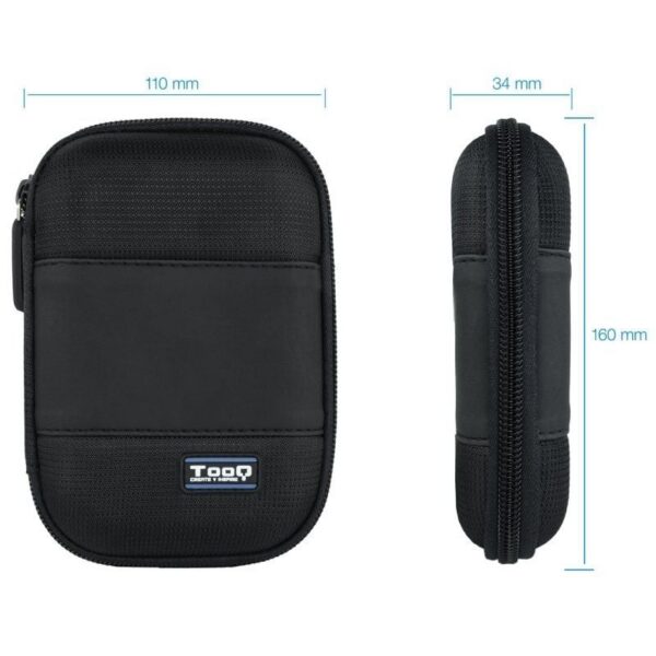 Funda Protector para Disco Externo 2.5" TooQ - Negro