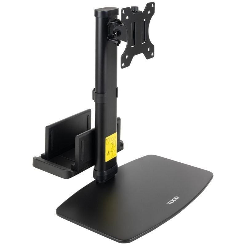 Soporte de mesa giratorio y inclinable para monitores de 17 a 27 pulgadas