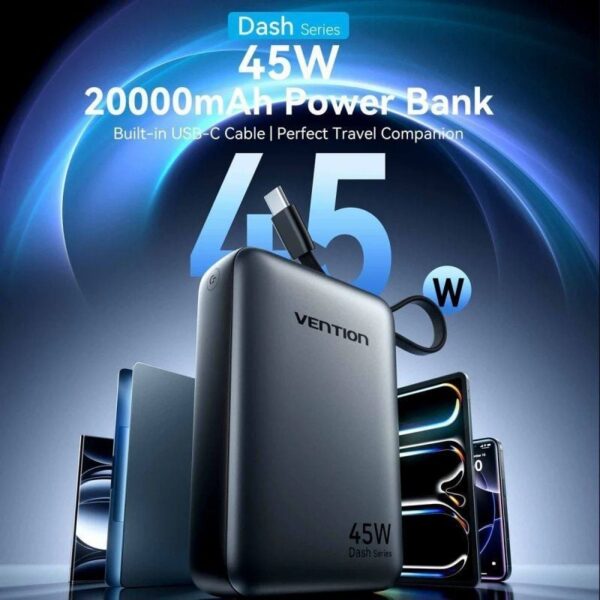 art_ven-bat20fhgn0_2 Powerbank 20000mAh Vention FHGN0/ 45W/ Beige