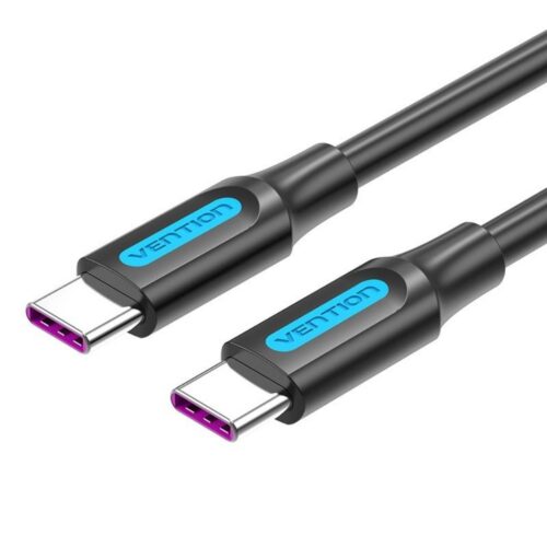 art_ven-cab20cotbg_1 Cable USB 2.0 Tipo-C Vention COTBG/ USB Tipo-C Macho - USB Tipo-C Macho/ Hasta 100W/ 480Mbps/ 1.5m/ Negro