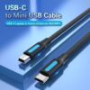 Cable USB Tipo-C a MiniUSB 50cm - Transferencia Rápida 480Mbps