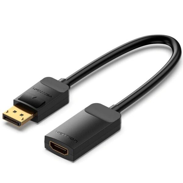 art_ven-cab20hbzbb_1 Cable Conversor Vention HBZBB - DisplayPort a HDMI 4K@60Hz, 15cm, Negro