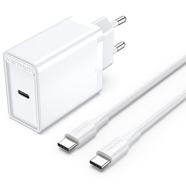 art_ven-carga20fahwf-eu20wh_1 Cargador de Pared USB-C 25W Vention - Carga Rápida y Segura