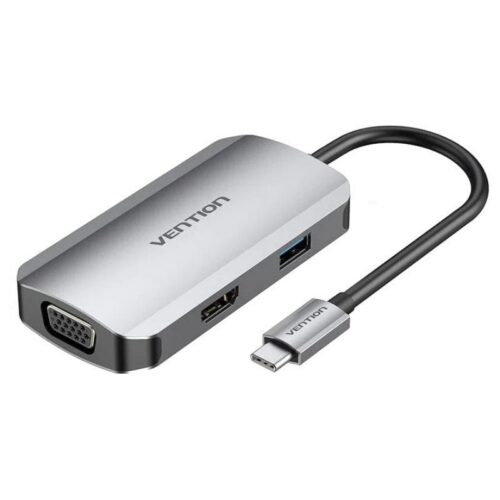 Docking USB-C Vention TOAHB - 4K HDMI, VGA, USB 3.0 y Carga Rápida