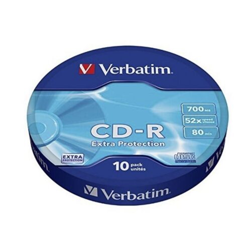 art_verb-cd20datalife20700mb2010u_1 CD-R Verbatim Datalife 52X/ Tarrina-10uds