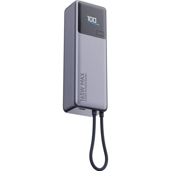 Powerbank 10000mAh Xiaomi Power Bank 10000 Integrated Cable/ 165W/ Gris