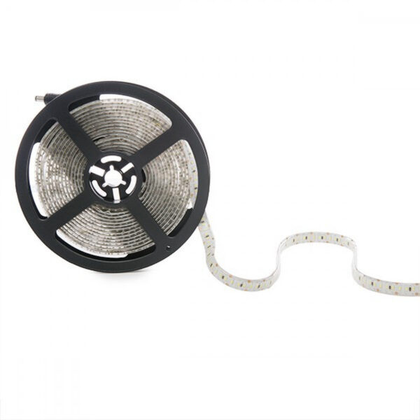 Tira de 204 LEDs/M 60W 5.000Lm CRI85 6000ºK SMD3014 12VDC IP65 x5M 40.000H [CA-3014-204-12W-IP65-CW]-Blanco Frío