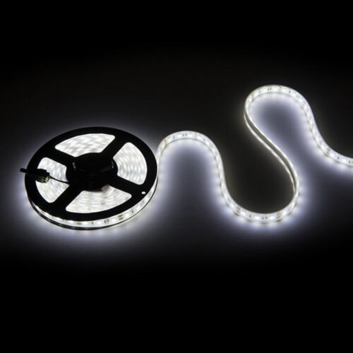 Tira de 60 LEDs 72W 4.000Lm CRI85 6000ºK SMD5050 12VDC IP68 Sumergible x5M 40.000H [CA-5050-12V-IP68-CW]-Blanco Frío