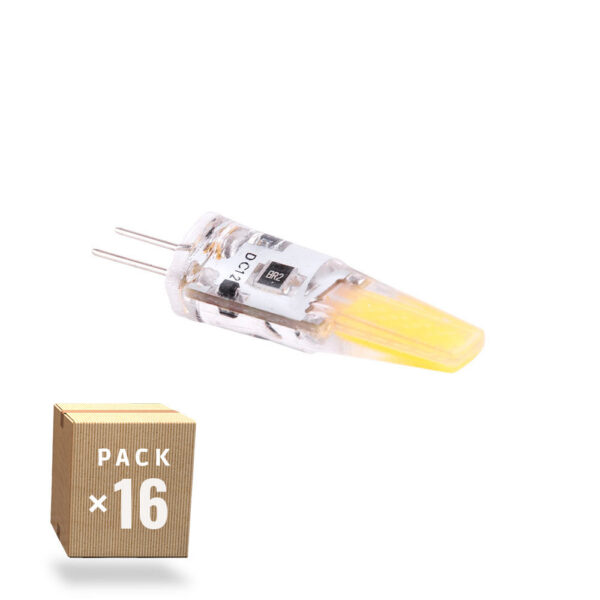 Pack 16 Bombillas LED G4 3W 270Lm 6000ºK 12V Ac/Dc 40.000H [CA-G4-3W-12-CW-PK16-AP]