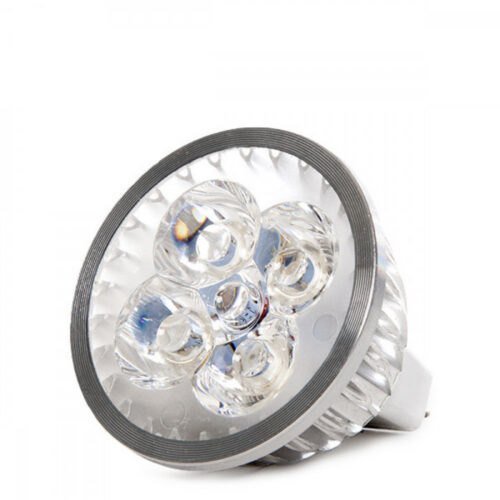Bombilla LED GU5,3 4W 300Lm 6000ºK MR16 24V Epistar 40.000H [CA-MR16-24V-4W-CW]