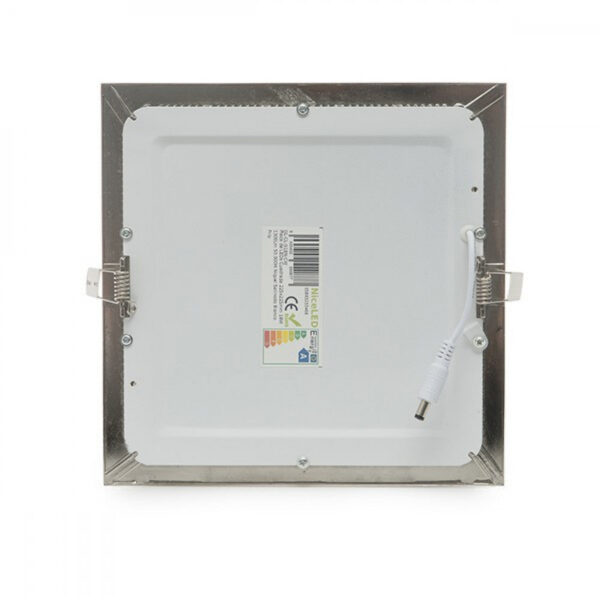 Placa LED 18W 1800Lm 6000ºK Cuadrada Niquel Satinado 50.000H [GL-CL-S18N-CW]