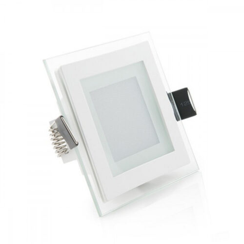 Foco Downlight LED 6W 600Lm 6000ºK Cuadrado   Cristal 40.000H [GR-MB02-6W-CW]