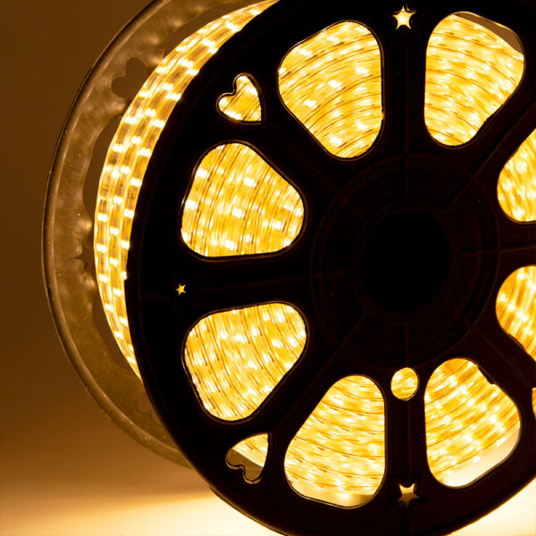 Tira de 120 LEDs/M 500W 1.000Lm 6000ºK SMD5050 220VAC IP65 x50M 40.000H  [HO-220-120-50M-CW]