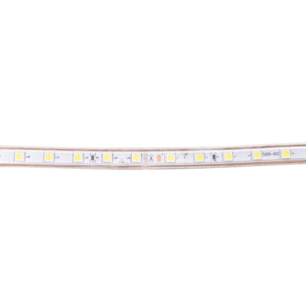 Tira de 60 LEDs/M 500W 42.000Lm 6000ºK SMD5050 220VAC IP65 x50M 40.000H  [HO-220-60-50M-CW]