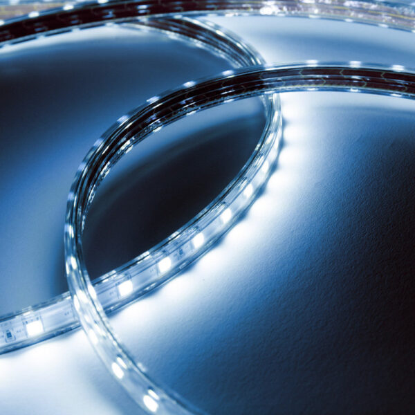 Tira de 60 LEDs/M 500W 42.000Lm 6000ºK SMD5050 220VAC IP65 x50M 40.000H  [HO-220-60-50M-CW]