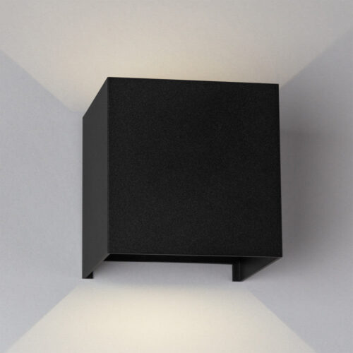 Aplique LED Exterior 2x5W 100Lm/W IP65 Negro 4000K [HO-APL06-IP65-B-W]