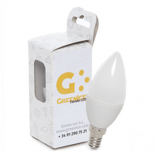 Bombilla LED E14 5W 410Lm 6000ºK Estuche Personalizado 40.000H [HO-C37-E14-5W-RC-CW-EP06]