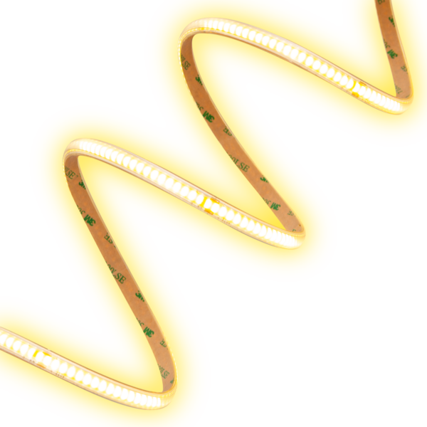 Tira de Leds COB Autorectificada 220VAC 10W/m IP65 - 50 Metros Cinta 3M Blanco Cálido 3000K