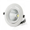 Foco Downlight LED 40W 5.000Lm 6000ºK Circular Orientable 40.000H [HO-COB-OR-40W-CW]