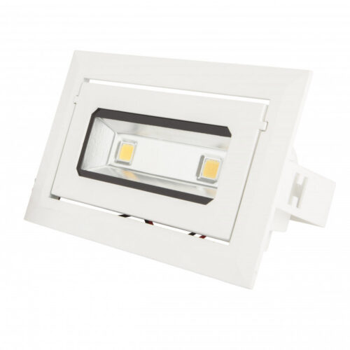Foco Downlight LED 20W 1.800Lm 6000ºK Rectangular Basculante 40.000H [HO-DRECTBAS-20W-CW]