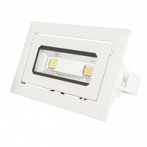 Foco Downlight LED 20W 1.800Lm 6000ºK Rectangular Basculante 40.000H [HO-DRECTBAS-20W-CW]