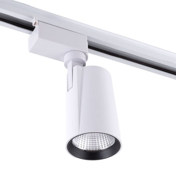 Foco de Carril LED 15W 1.350Lm CRI85 6000ºK Monofásico 40.000H [HO-FC-15W-W-CW]
