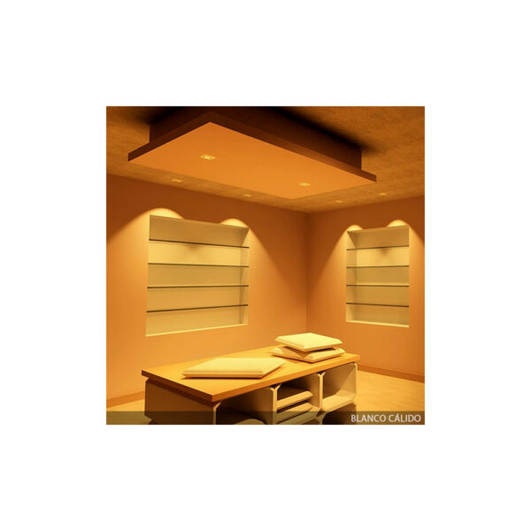 Bombilla LED GU10 6W 580Lm 6000ºK Regulable 40.000H   [HO-LM7073-CW]