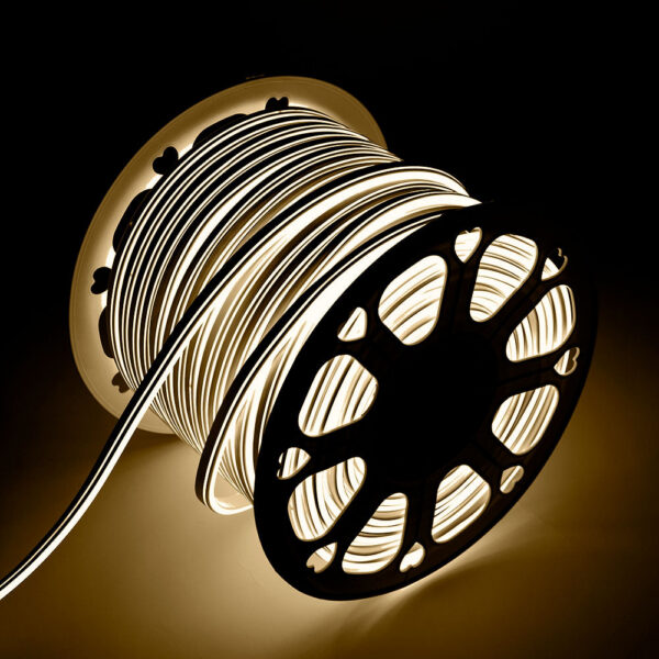 Tira LED Manguera "Neon Flex" 6W 6000ºK 220VAC 8x18mm Doble 120xSMD2835 6W/M x1M 40.000H  [HO-NSPVC8x16DOY220CW]
