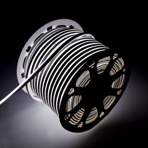 Tira LED Manguera "Neon Flex" 6W 6000ºK 220VAC 8x16mm Simple 120xSMD2835 6W/M x1M 40.000H  [HO-NSPVC8x16SOY220CW]