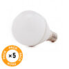 Pack 5 Bombillas LED E14 5W 500Lm 6000ºK 40.000H [HO-P45-E14-5W-RC-CW-PK5-AP]