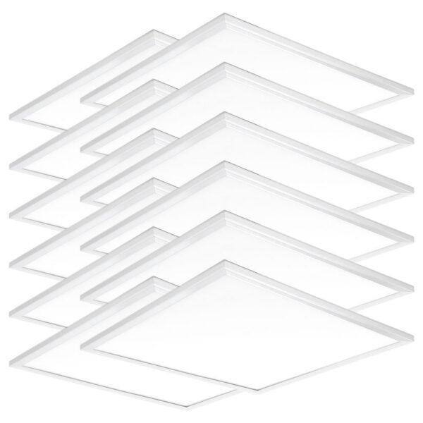 Pack 10 Panel LED 40W 4.400Lm 6000ºK 60x60Cm Enrejado UGR19 40.000H [HO-PG-600x600-40W-CW-PK10]