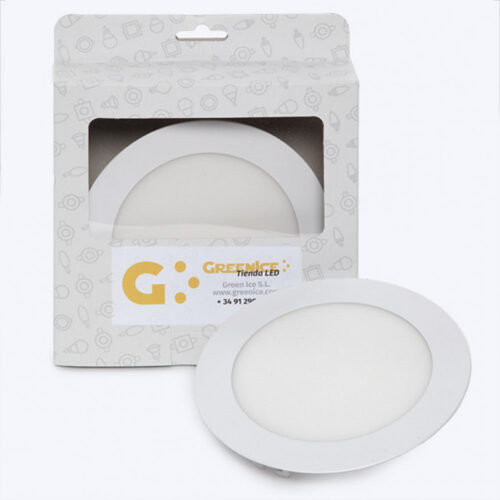 Placa LED 9W 720Lm 6000ºK Circular Estuche Personalizado 40.000H [HO-PLCIR9W-CW-EP02]