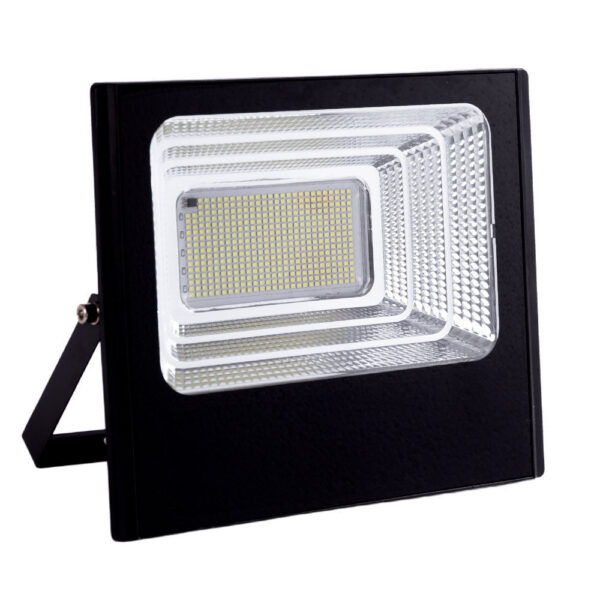 Proyector LED Solar 150W 6500K Panel: 6V/15W Batería: 3,2V/10000MaH Control Remoto [HO-SOLARFL-150W-01]