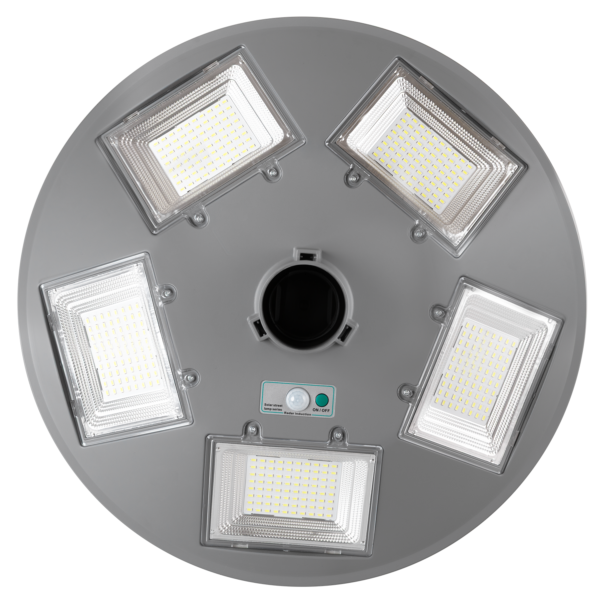 Luminaria Solar LED 150W 15000Lm 6000ºK IP67 Panel: 6V 18W Batería: 3,2V 15000MaH Gris